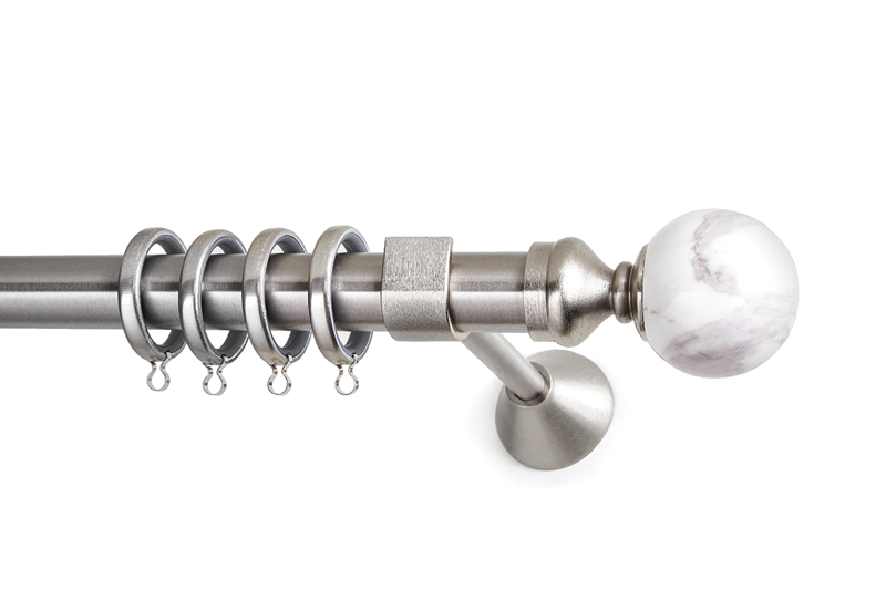 Anartisi - ΣΗΜΑΝΤΙΚΟ: Σε περίπτωση διαφοράς τιμής από το κατάστημα ισχύει παντα και μόνο η τιμή του καταστήματος Anartisi Κουρτινόξυλο Φ25 Inox 'Marble Collection' Lith